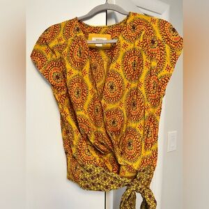 Printed wrap top